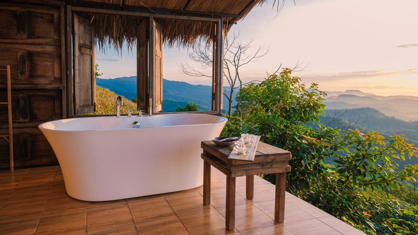 Cómo crear un baño exterior en el jardín 3 Cómo crear un baño exterior en el jardín