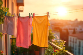 Puedes tender la ropa en tu balcón o azotea
