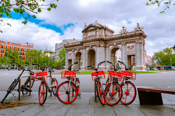 Carriles bici en Madrid