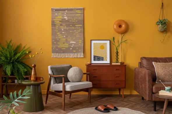 Cómo decorar tu hogar con amarillo ocre