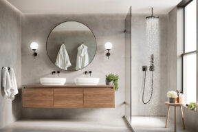 Mampara de ducha rota en un piso de alquiler