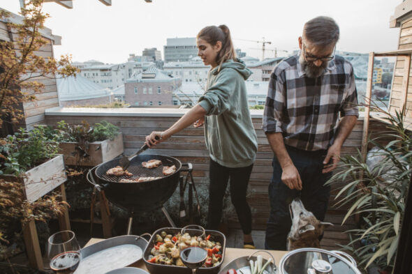Barbacoa en la comunidad de vecinos