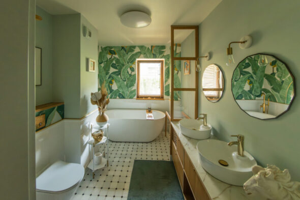 Cómo revitalizar las paredes del baño
