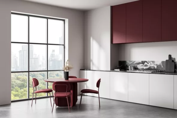 cocina burgundy